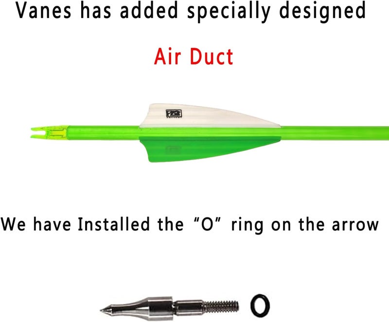 PG1ARCHERY 30Inch Carbon Arrows for Hunting Archery Removable Tips Spine 400 with 3“ Vanes Suit for Compound & Recurve Bow (Pack of 12) - Image 2